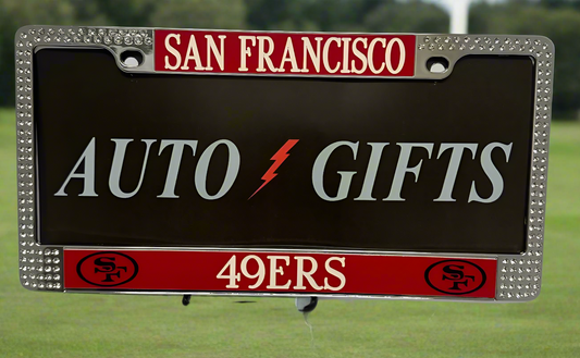 Silver Jeweled 49ers Plater