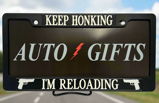 Keep Honking License Plate Cover