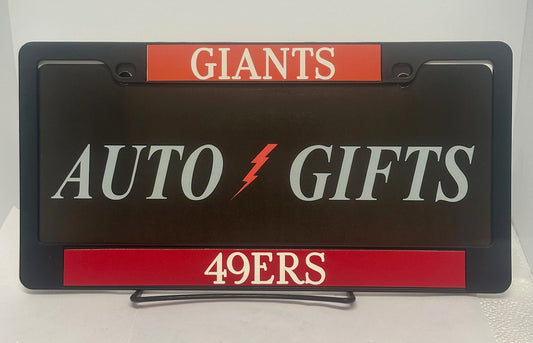 Black GIANTS AND 49ERS Plate Cover
