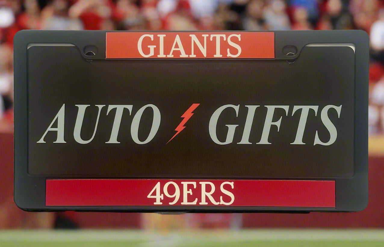 Black GIANTS AND 49ERS Plate Cover