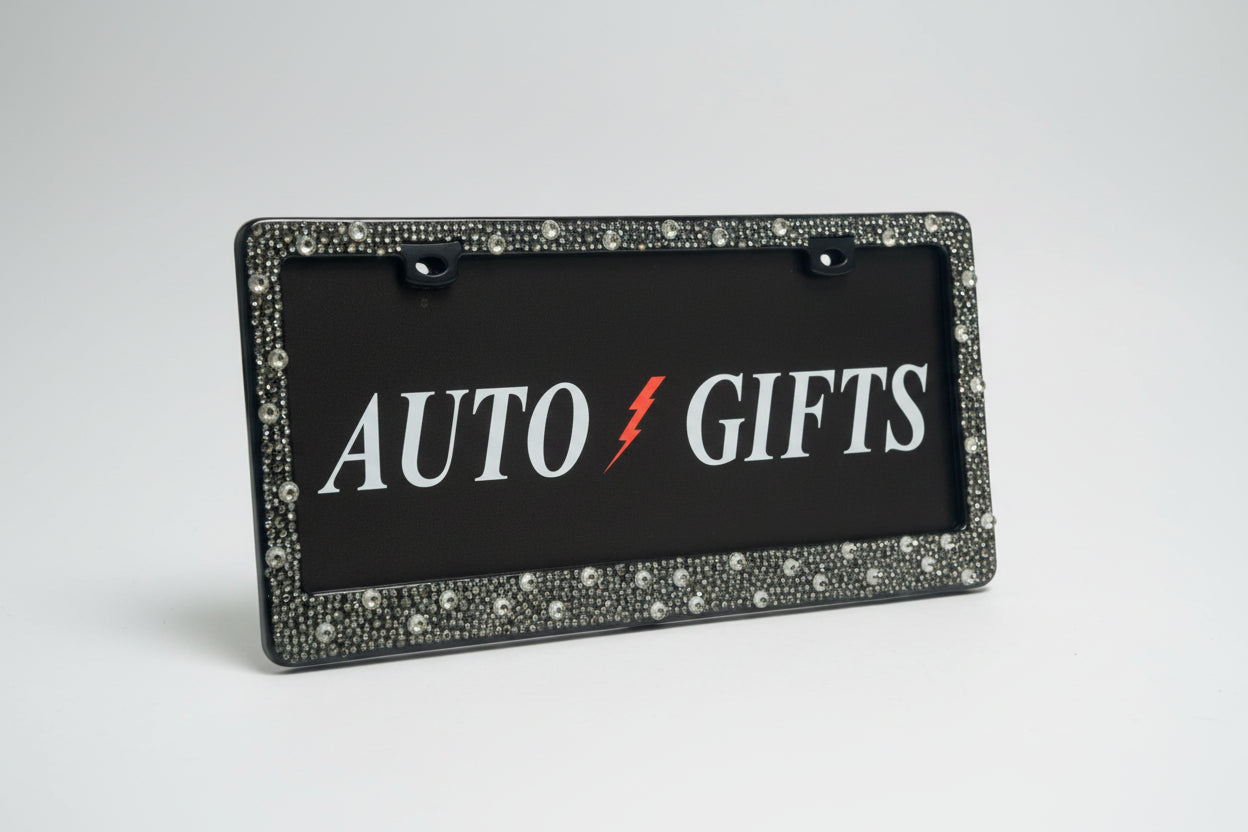 BLACK HIGH-QUALITY BLING FRAME