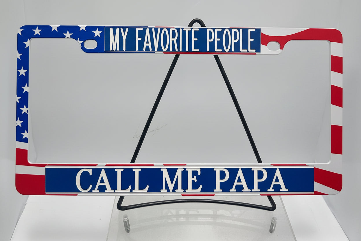 MY FAVORITE PEOPLE CALL ME PAPA WITH AMERICAN FLAG