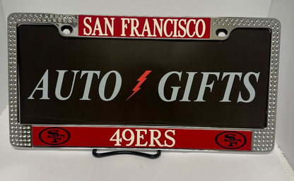 Silver Jeweled 49ers Plater