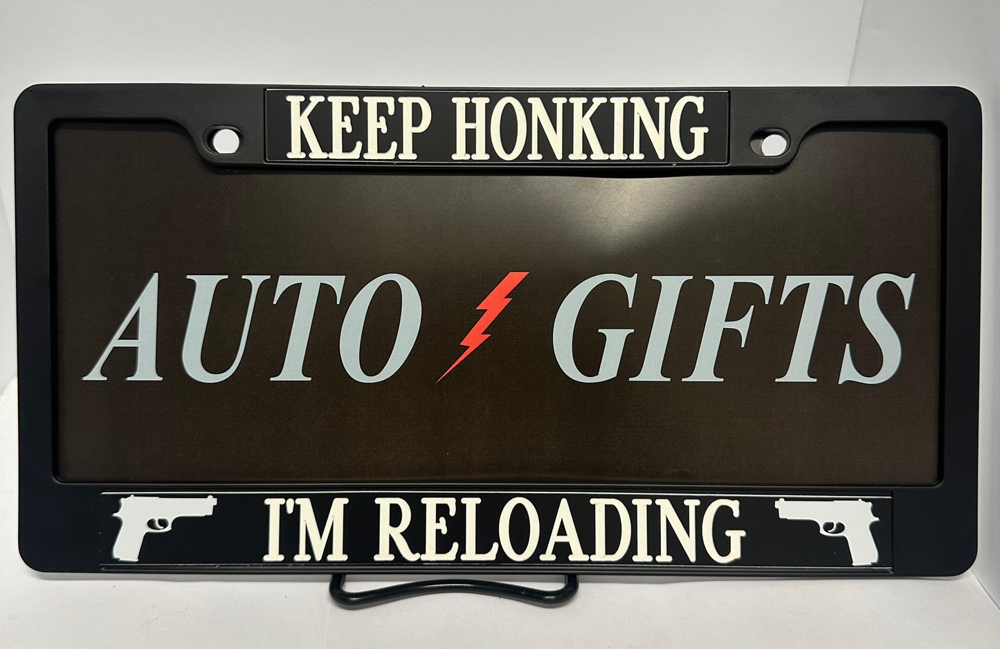 Keep Honking License Plate Cover