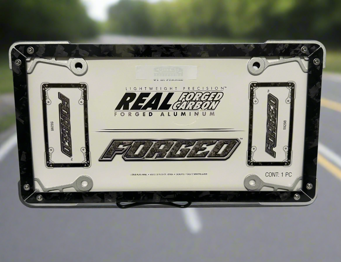 Camouflage Forged License Plate Cover