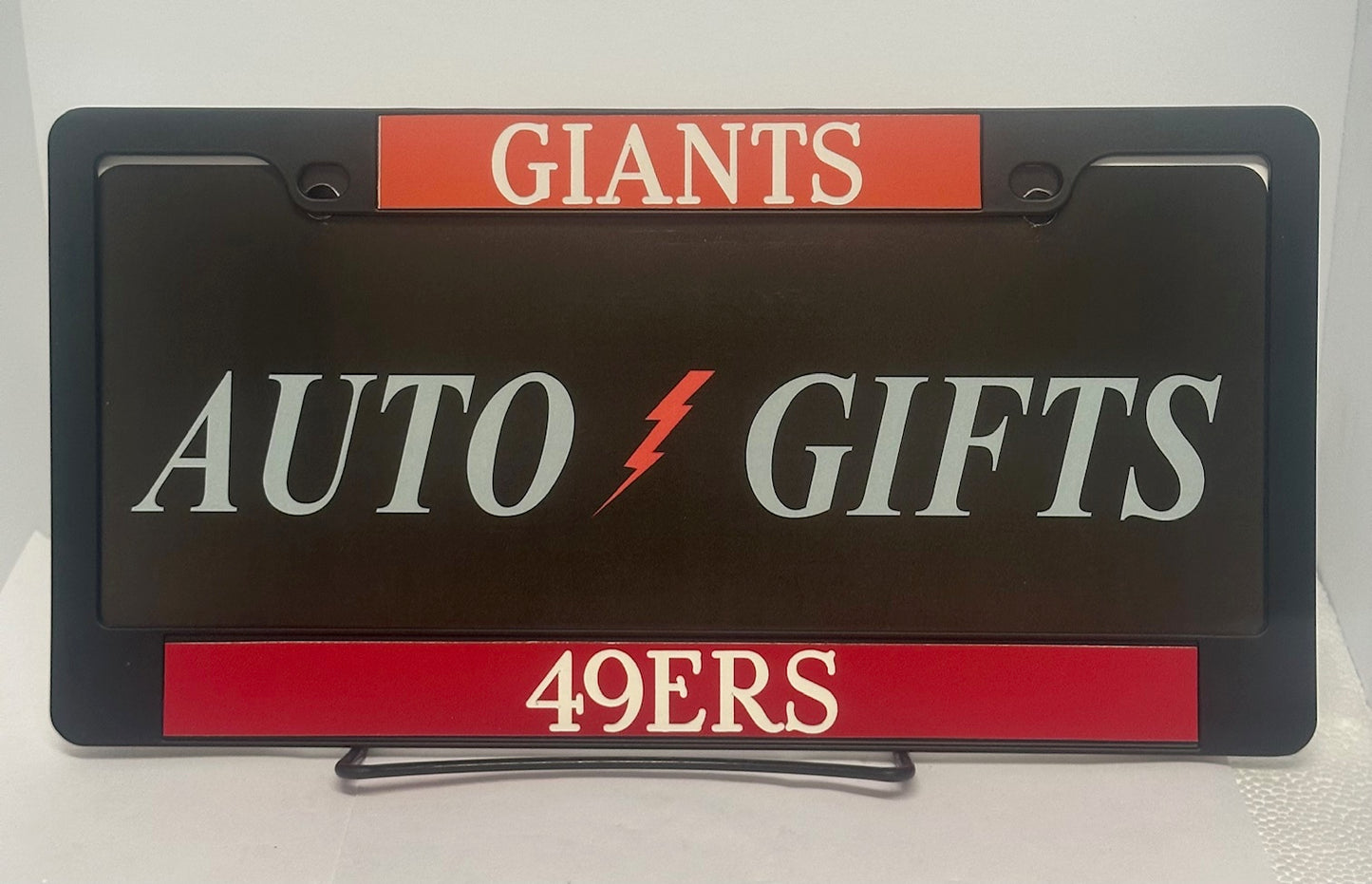 Black GIANTS AND 49ERS Plate Cover